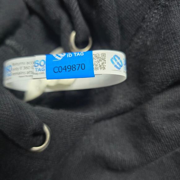 CASLON Black Hoodie Long Sleeve Flounce Above the Knee Dress Size XS - Picture 7 of 7